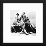Some Girls Do Custom Framed And Matted B&W Photo (Richard Johnson Sydne Rome) Total Size: 20x20 Inches