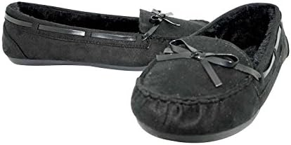 RALSTON Pregnant Women's Plush Lining Loafer Flat (8.5, Black)
