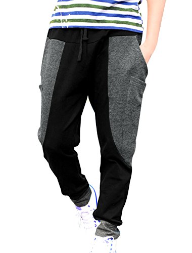 Allegra k man stylish panel big pockets fashion harem pants black…