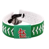MLB St. Louis Cardinals St. Patrick's Day Baseball Bracelet