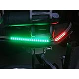 Green Blob Outdoors Boat Bow LED Navigation Light Kit, Red & Green Strips for Bass boats, Pontoon, Ski, Canoes, Kayaks, Triton, Ranger, BassCat, Nitro, Tracker Marine, Legend, Skeeter, Sun Tracker
