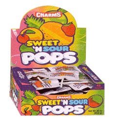 Charms Sweet And Sour Pops - 48 Lollipops Box by Charms