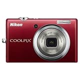 Nikon Coolpix S570 12MP Digital Camera with 5x Wide Angle Optical Vibration Reduction (VR) Zoom and 2.7-Inch LCD (Red)