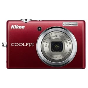 41X8rz2QRaL. SL500 AA300 PIbundle 61,TopRight,0,0 AA300 SH20  Nikon Coolpix S570 12MP Digital Camera with 5x Wide Angle Optical Vibration Reduction (VR) Zoom and 2.7 Inch LCD (Red)