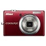 Nikon Coolpix S570 12MP Digital Camera with 5x Wide Angle Optical Vibration Reduction (VR) Zoom and 2.7-Inch LCD (Red)