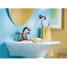 Moen Eva Two-Handle Lavatory Faucet with Drain Assembly