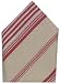 Hand Woven 100% Cotton White and Red Striped Napkins 22x22 Inches Set of Six