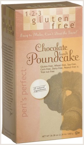123 Gluten Free Poundcake Mix Chocolate Bundt, 38.08-Ounce Units (Pack of 3)