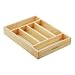 Mountain Woods SWT6 6 COMPARTMENT SILVERWARE TRAY NATURAL