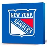 NHL New York Rangers Dark Logo Canvas Print (12 x 12)