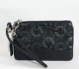 Coach Kristin Chain Link Small Wristlet Black