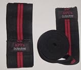 APT Blood Stripe Knee Wraps 2m with velcro