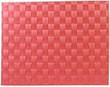 Saleen Placemat - Woven Plastic - Ruby