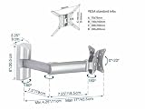 34 10-37 Fold, Rotate, Swivel & Tilt LCD Wall Mount -