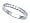 0.25 cts Round Diamonds Band in 18k White Gold Size 4 LIFETIME WARRANTEE