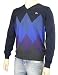 Lacoste Men's V-Neck Pullover Sweater Blue Diamond Pattern AH036051-SFW