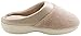 On Your Feet Women's Micro Terry PillowStep Satin Cuff Clog Taupe Large 8.5-9