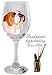 Artist Hand Painted 14 oz. Wine Glass - English Bulldog Dog Portrait by Colorado Pet Artist Erin Hill