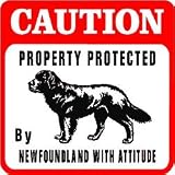 CAUTION: NEWFOUNDLAND protection dog sign