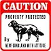 CAUTION: NEWFOUNDLAND protection dog sign