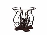 Powell Bloomfield Hand Mottled Antique Bronze Dining Pedestal (Glass Top sold separately)