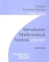 Introductory Mathematical Analysis for Business, Economics, And the Life And Social Sciences: Student Solutions Manual