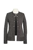 Open Jacket with Button Trim
