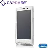 Amazon：ソフト　CAPDASE docomo Xperia (SO-01B) / X10 Soft Jacket 2 XPOSE with Screen Guard Crystal Clear, Clear White 「ソニー・エリクソン XPERIA X10」専用 ソフトジャケット （クリスタル・クリアー 液晶保護シート 付き） クリアー・ホワイト SJSEX10-P202