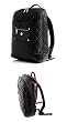 black leather backpack