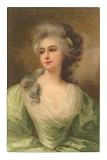 Baroque Portrait of Lady Premium Poster Print, 16x24