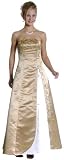 Plus Size Stylish Flower Caviar Poly Satin Long Slit Contrast A Line Tube Prom/ Bridesmaid/ Evening Dress