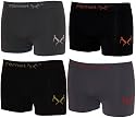 4er Pack sportive Herrenboxershorts von Remixx. Microfaser mit 8% Elasthan in 3 Gr&ouml;&szlig;en