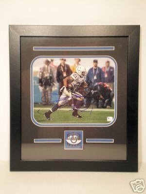 Bob Sanders Custom Framed Indianapolis Colts Autographed/Hand Signed 8x10