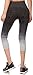 Simplicity Junior's Activewear Seamless Ombre Jacquard Capri Leggings Pants