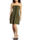 Kensie Girl Junior's Strapless Green Plaid Dress
