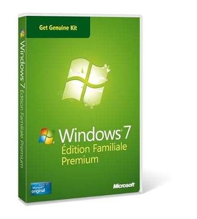 Windows 7 Familiale GGK OEM 32/64-bit - 1 poste (référence de régularisation)
