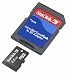 SanDisk 2GB MicroSD/TransFlash Card with SD Adapter (SDSDQ-2048, Bulk Package)