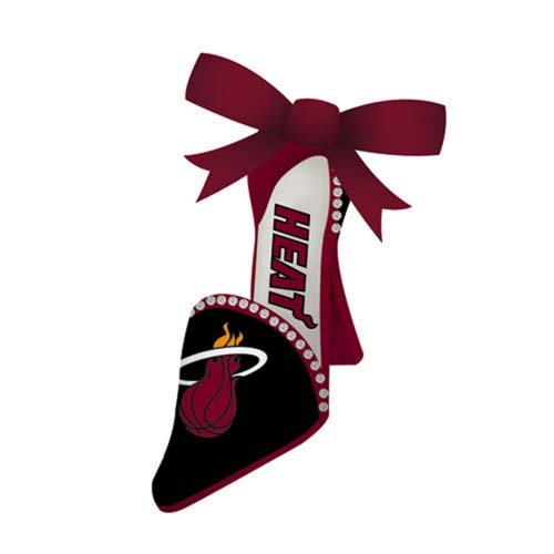 Miami Heat Official NBA 3 inch x 1.5 inch Team Shoe Ornament