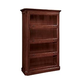 Arlington Medium Walnut Barrister Bookcase Medium Walnut Finish