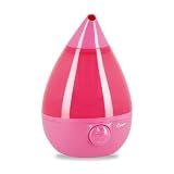 Crane Drop Shape Ultrasonic Cool Mist Humidifier with 2.3 Gallon output per day - Pink