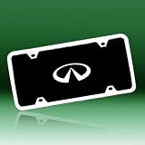 Infiniti Black Acrylic License Plate w/ Chrome Frame