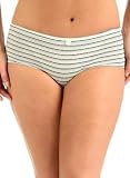 Full Figure Pastel Stripe Cotton Stretch Womens Panties
