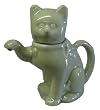 Chinese celadon cat teapot - porcelain
