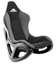 AK Designs AK 100 Rocker Gaming Chair (Gray/Black Skin)