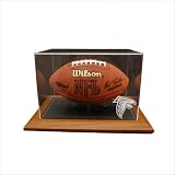 Football Display with Oak Base Team: New Orleans Saints