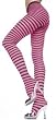 1st Fantasies Plus Size Fun Striped Opaque Tights (Various Colors)
