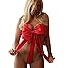 Lowpricenice Women Naughty Knot Body Bow Sexy Lingerie Sleepwear Babydoll Underwear