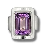Sterling Silver and Amethyst Ring by Sajen