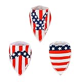 ALVABABY ベビー ビブ 三角 アメリカ旗図案 よだれかけ サイズ調整可能 3枚セット SJ05-JP