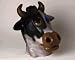 Adult Deluxe Latex Animal Costume Mask - Cow